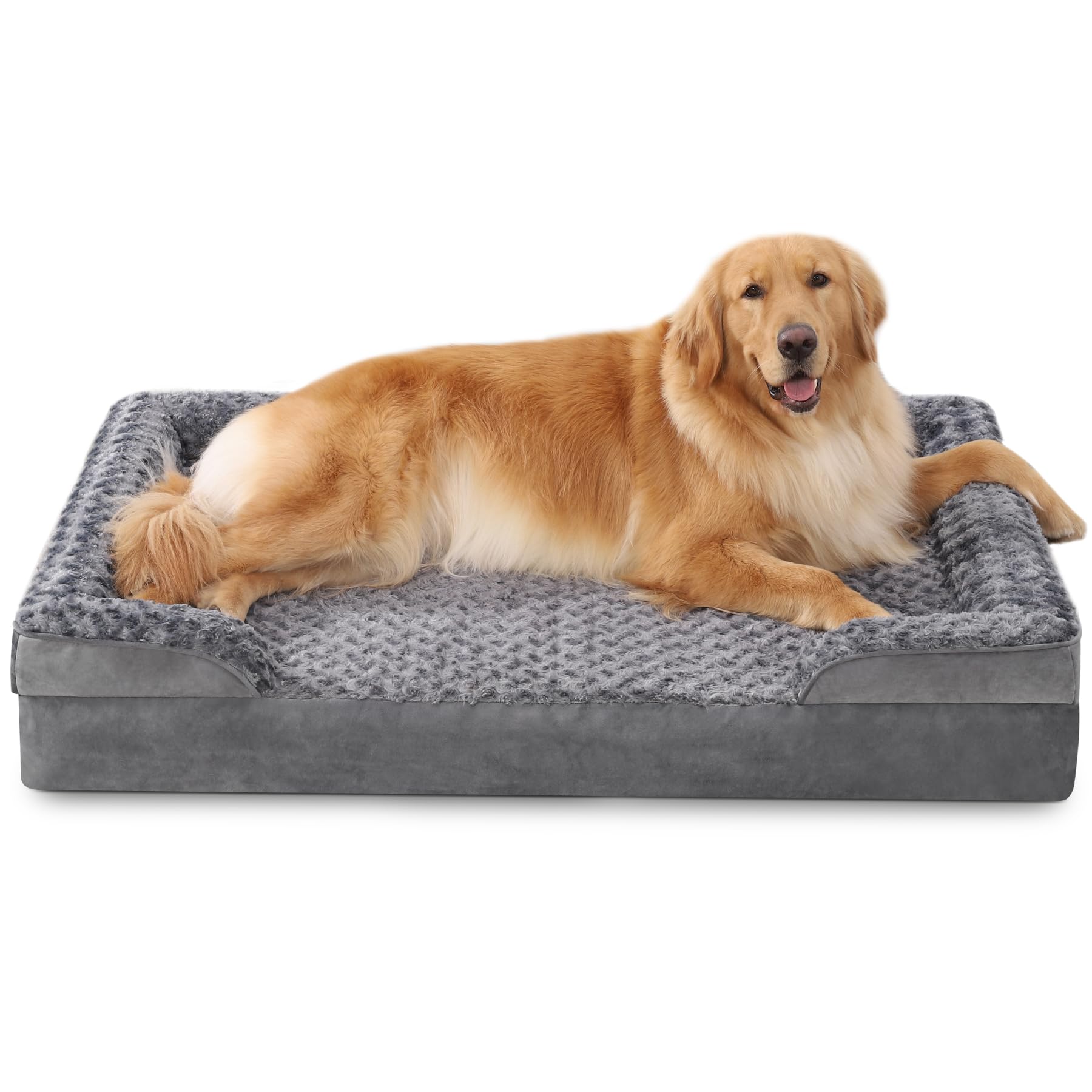 Orthopedic Dog Bed | Waterproof and Washable | Nonskid Bottom (XL 47" x 29" x 7")