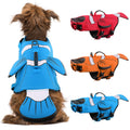 DENTRUN Dog Life Jacket Safety Vests for Swimming Adjustable Puppy Pool Lake Floats Coat High Visibility Superior Floatation & Rescue Handle Clownfish Shape Water Vest for Small Medium Large Dog