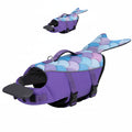 Enchanting Mermaid Adventure Life Vest – High-Buoyancy Safety Swimwear for Social Pups (Purple, Small)