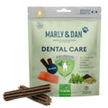 Marly & Dan Dental Care Chew Sticks 5-in-1 Benefits for Dental and Immune System Health Salmon Peppermint & Green Tea Chew Treats for Dogs (Dogs 12-26lbs)