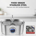 Stainless Steel Pet Water Fountain & Dispenser (3.2L) | The Healthy Dog Co