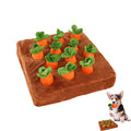 DIYGIFF Carrot Dog Toys-Carrot Snuffle Mat for DogsInteractive Dog Plush Puzzle Toys2 in 1 Non-Slip Nosework Feed Games Pet Stress Relief with 12 Carrots
