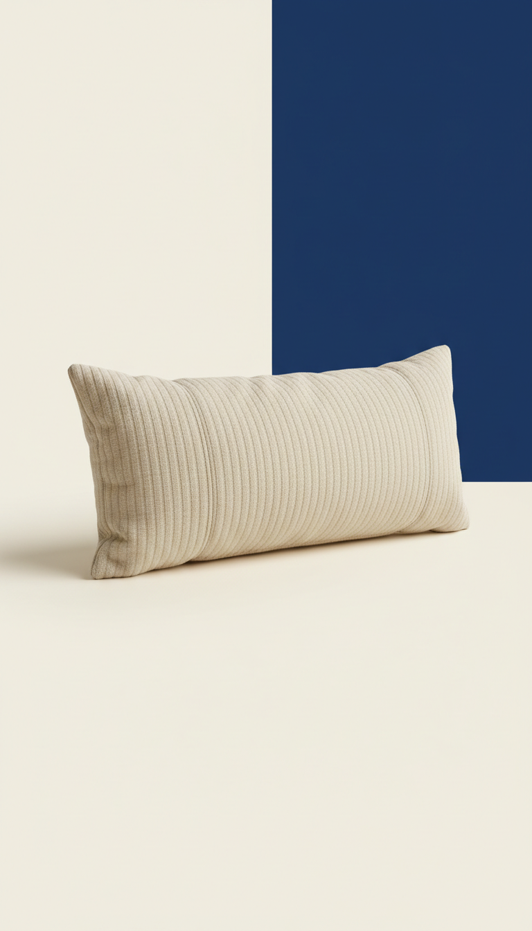 Calming Support Bolster Pillow with Oatmeal Cover