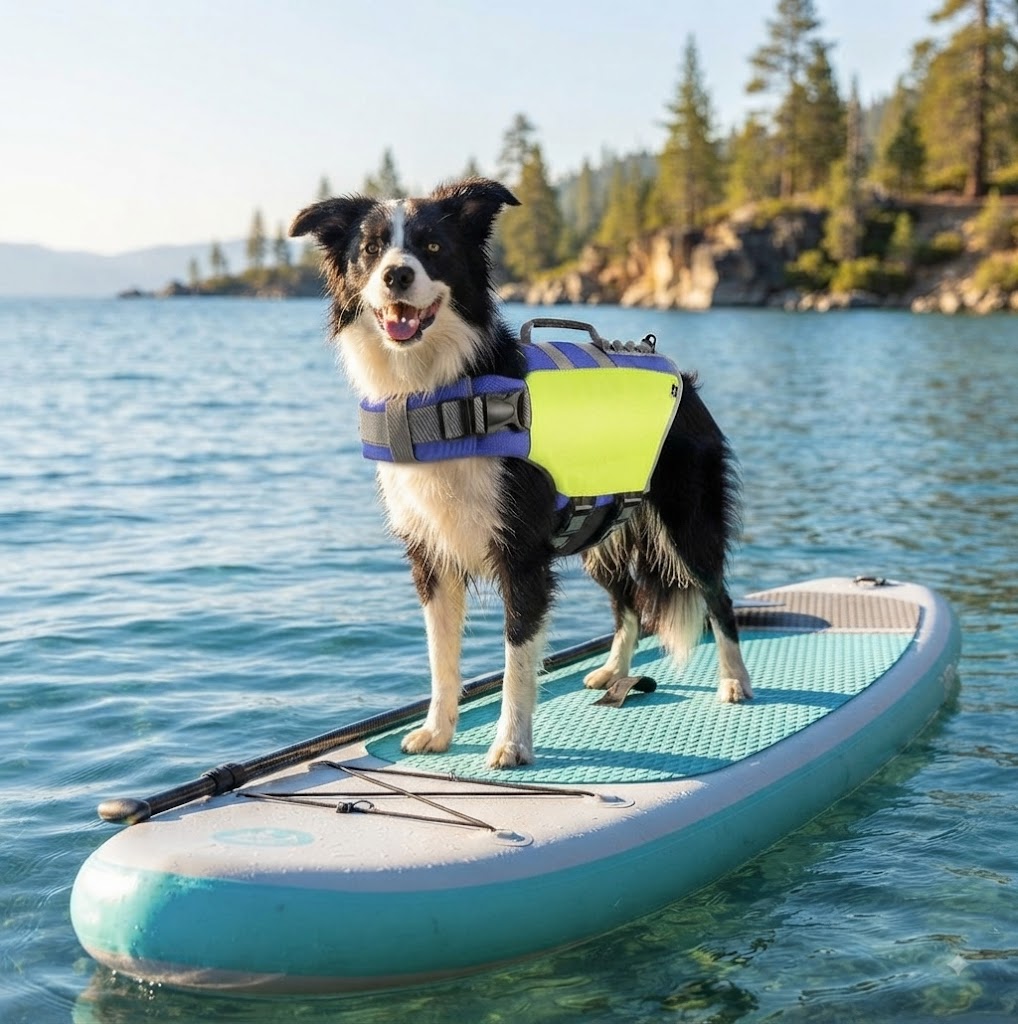 High-Visibility Adventure Life Vest – Durable Buoyancy & Rescue Handle for Active Dogs (Large, Bright Yellow)